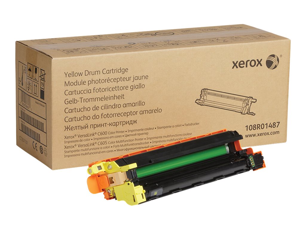 Xerox VersaLink C605 - Jaune - Cartouche de tambour - pour VersaLink C600, C605 - 108R01487 - Autres consommables et kits d'entretien pour imprimante