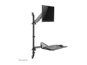 Neomounts WL90-325BL1 - Kit de montage (bras à mouvement libre) - poste de travail assis-debout - pour écran LCD/équipement PC - acier - noir - Taille d'écran : 17"-32" - montable sur mur - WL90-325BL1 - Accessoires pour écran