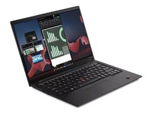 Lenovo ThinkPad X1 Carbon Gen 11 21HM - Conception de charnière à 180 degrés - Intel Core i7 - 1355U / jusqu'à 5 GHz - Evo - Win 11 Pro - Carte graphique Intel Iris Xe - 32 Go RAM - 1 To SSD TCG Opal Encryption 2, NVMe, Performance - 14" OLED 2880 x 1800 (2.8K) - NFC, Wi-Fi 6E - mise à niveau possible 4G/5G - tissage noir profond - clavier : Français - avec 3 ans de support Lenovo Premier - 21HM007JFR - Ordinateurs portables