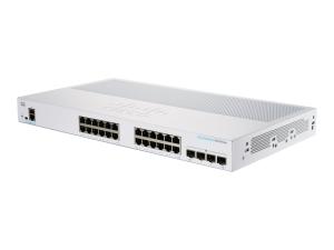 Cisco Business 250 Series CBS250-24T-4G - Commutateur - C3 - intelligent - 24 x 10/100/1000 + 4 x Gigabit SFP - Montable sur rack - CBS250-24T-4G-EU - Concentrateurs et commutateurs gigabit