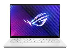 ASUS ROG Zephyrus G14 GA403UI-DR2W - AMD Ryzen 9 - 8945HS / jusqu'à 5.2 GHz - Win 11 Home - GeForce RTX 4070 - 32 Go RAM - 1 To SSD NVMe - 14" OLED 2880 x 1800 (3K) @ 120 Hz - Wi-Fi 6E, Bluetooth - blanc platine - 90NR0HX2-M00620 - Ordinateurs portables