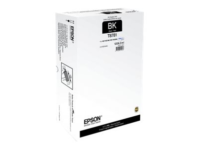 Epson T8781 - 1206.2 ml - noir - original - recharge d'encre - pour WorkForce Pro WF-R5190, WF-R5190DTW, WF-R5690, WF-R5690DTWF, WF-R5690DTWFL - C13T878140 - Réservoirs d'encre