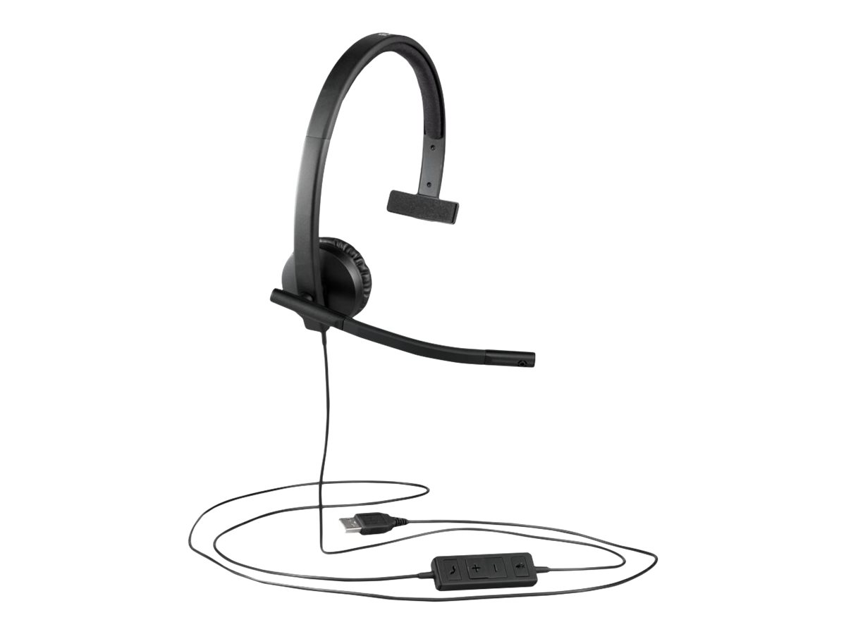 Logitech H570e - Micro-casque - sur-oreille - filaire - USB-C - Certifié pour Microsoft Teams - 981-001427 - Écouteurs