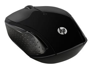 HP 200 - Souris - droitiers et gauchers - optique - sans fil - 2.4 GHz - récepteur sans fil USB - pour HP 20, 22, 24, 27, 460; Pavilion 14, 15; Portable 24, 27, 590, 595, TP01 - X6W31AA#ABB - Souris