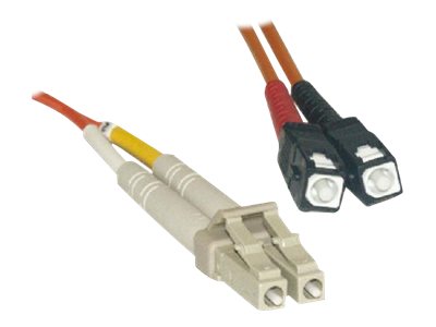 MCL - Câble réseau - SC multi-mode (M) pour LC multi-mode (M) - 3 m - fibre optique - 50 / 125 microns - OM2 - sans halogène - FJOM2/SCLC-3M - Câblesenfibres