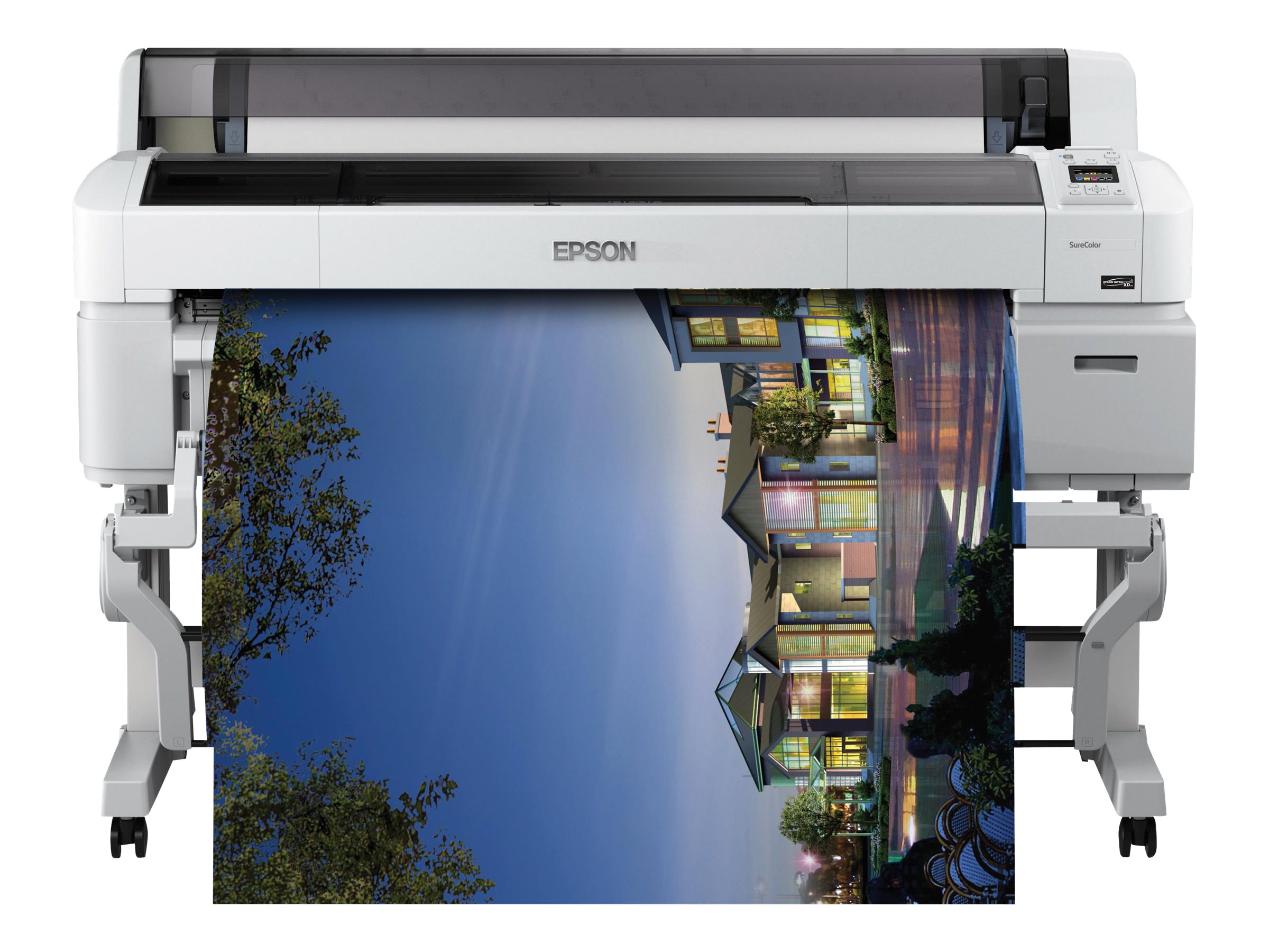 Epson SureColor SC-T7200D-PS - 44" imprimante grand format - couleur - jet d'encre - Rouleau (111,8 cm) - 2 880 x 1 440 dpi - jusqu'à 2.14 impressions/min (mono) / jusqu'à 2.14 impressions/min (couleur) - USB 2.0, Gigabit LAN - outil de coupe - C11CD41301EB - Imprimantes jet d'encre