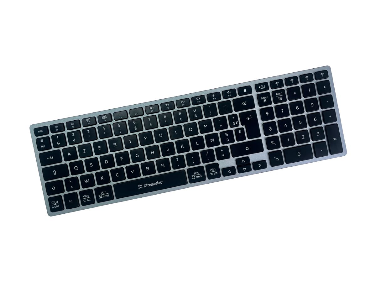 XtremeMac - Clavier - universel, multi-appareil - sans fil - Bluetooth 3.0 - AZERTY - Français - Pour la vente au détail - boîte - XWH-BTK-13 - Claviers