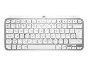 Logitech MX Keys Mini pour les entreprises - Clavier - rétroéclairé - sans fil - Bluetooth LE - AZERTY - Français - gris pâle - 920-010600 - Claviers