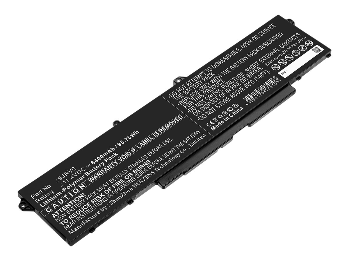 DLH - Batterie de portable (équivalent à : Dell 9JRV0, Dell 09JRV0) - lithium-polymère - 8400 mAh - 96 Wh - pour Alienware M17 R5 AMD, m18 R1; Dell Latitude 5521, 5531; Precision 3561, 3571, 3581 - DWXL4986-B096Y2 - Batteries pour ordinateur portable