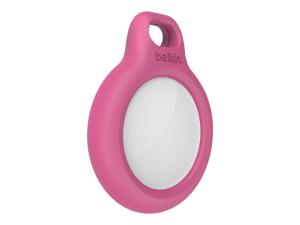 Belkin - Support sécurisé pour étiquette Bluetooth anti-perte - rose - pour Apple AirTag - F8W973BTPNK - accessoires divers