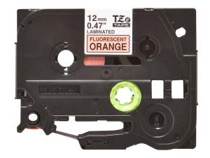 Brother TZe-B31 - Noir sur orange fluorescent - Rouleau (1,2 cm x 5 m) 1 cassette(s) ruban laminé - pour Brother PT-D210, D600, H110; P-Touch PT-1005, 1010, D450, D800, H110, P300, P900, P950 - TZEB31 - Rouleaux de papier