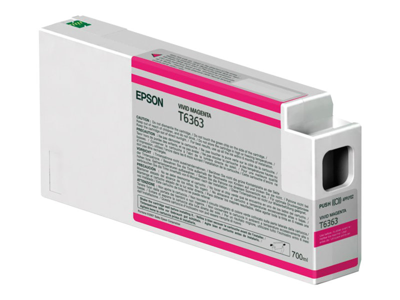 Epson UltraChrome HDR - 700 ml - Magenta vif - original - cartouche d'encre - pour Stylus Pro 7700, Pro 7890, Pro 7900, Pro 9700, Pro 9890, Pro 9900, Pro WT7900 - C13T636300 - Cartouches d'imprimante