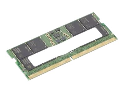 ThinkPad - DDR5 - module - 16 Go - SO DIMM 262 broches - 4800 MHz / PC5-38400 - Campus - vert - pour ThinkPad T15p Gen 3 21DA, 21DB - 4X71K08907 - DDR5