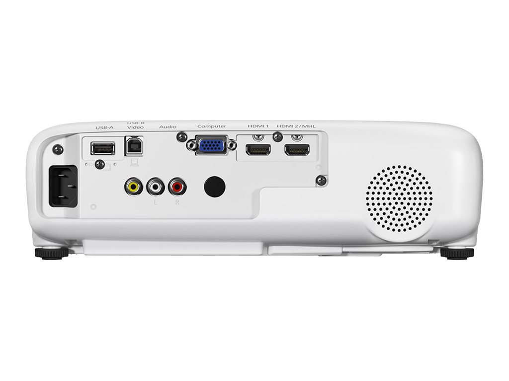 Epson EB-U42 - Projecteur 3LCD - portable - 3600 lumens (blanc) - 3600 lumens (couleur) - WUXGA (1920 x 1200) - 16:10 - 1080p - 802.11n sans fil/Miracast - noir, blanc - V11H846040 - Projecteurs LCD