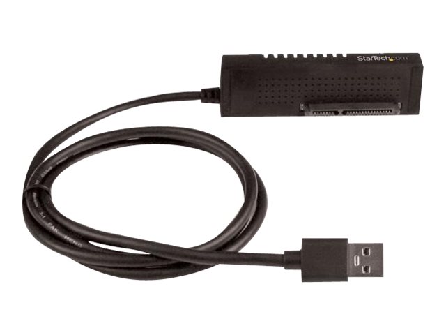 StarTech.com Câble adaptateur USB 3.1 (10 Gb/s) pour disques durs / SSD SATA III 6 Gb/s de 2,5" et 3,5" - Adaptateur USB 3.1 vers HDD SATA - Contrôleur de stockage - 2.5", 3.5" - SATA 6Gb/s - USB 3.1 (Gen 2) - noir - USB312SAT3 - Adaptateurs de stockage