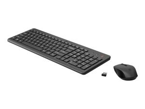 HP 330 - Ensemble clavier et souris - sans fil - 2.4 GHz - noir - pour HP 21, 22, 24, 27; Laptop 15, 15s, 17; Pavilion 24, 27, TP01; Pavilion Laptop 14, 15 - 2V9E6AA - Claviers