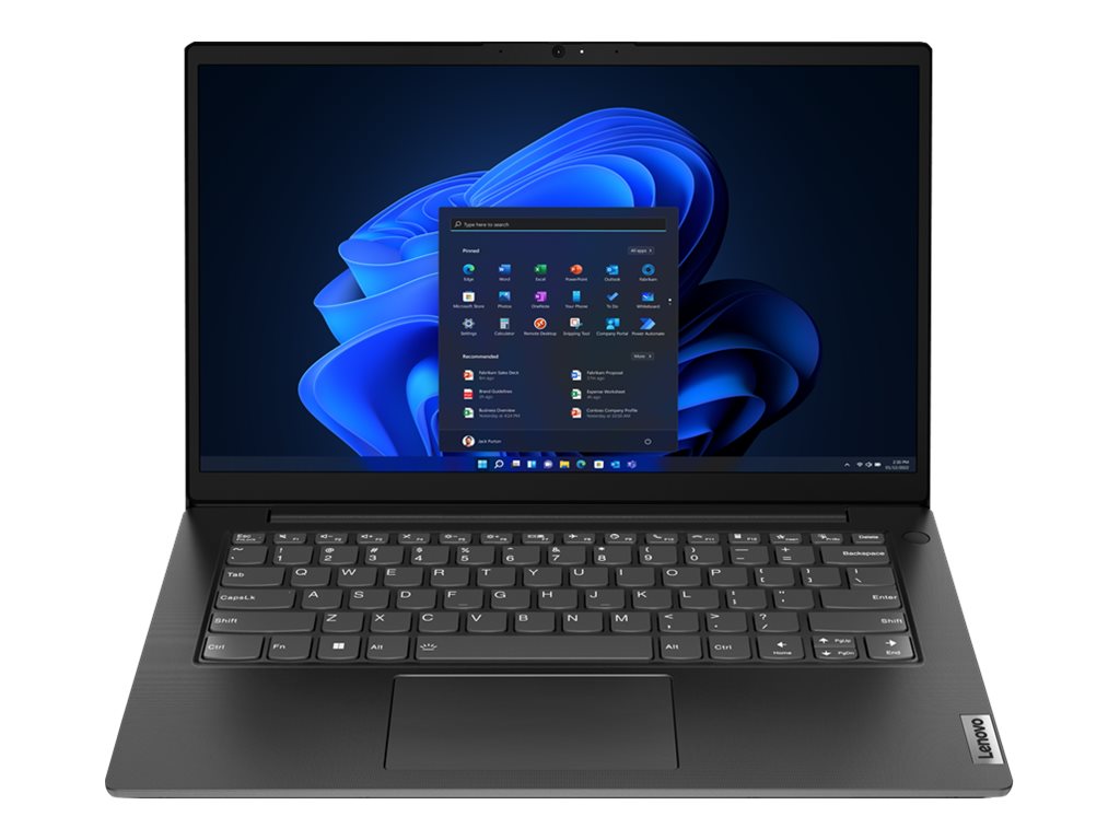 Lenovo V14 G4 IRU 83A0 - Intel Core i3 - i3-1315U / jusqu'à 4.5 GHz - Win 11 Pro - UHD Graphics - 8 Go RAM - 256 Go SSD NVMe - 14" TN 1920 x 1080 (Full HD) - Gigabit Ethernet - Wi-Fi 5 - noir business - clavier : Français - 83A00025FR - Ordinateurs portables