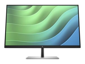 HP E27 G5 - E-Series - écran LED - 27" - 1920 x 1080 Full HD (1080p) @ 75 Hz - IPS - 300 cd/m² - 1000:1 - 5 ms - HDMI, DisplayPort, USB - noir, noir et argent (support) - 6N4E2AA#ABB - Écrans d'ordinateur