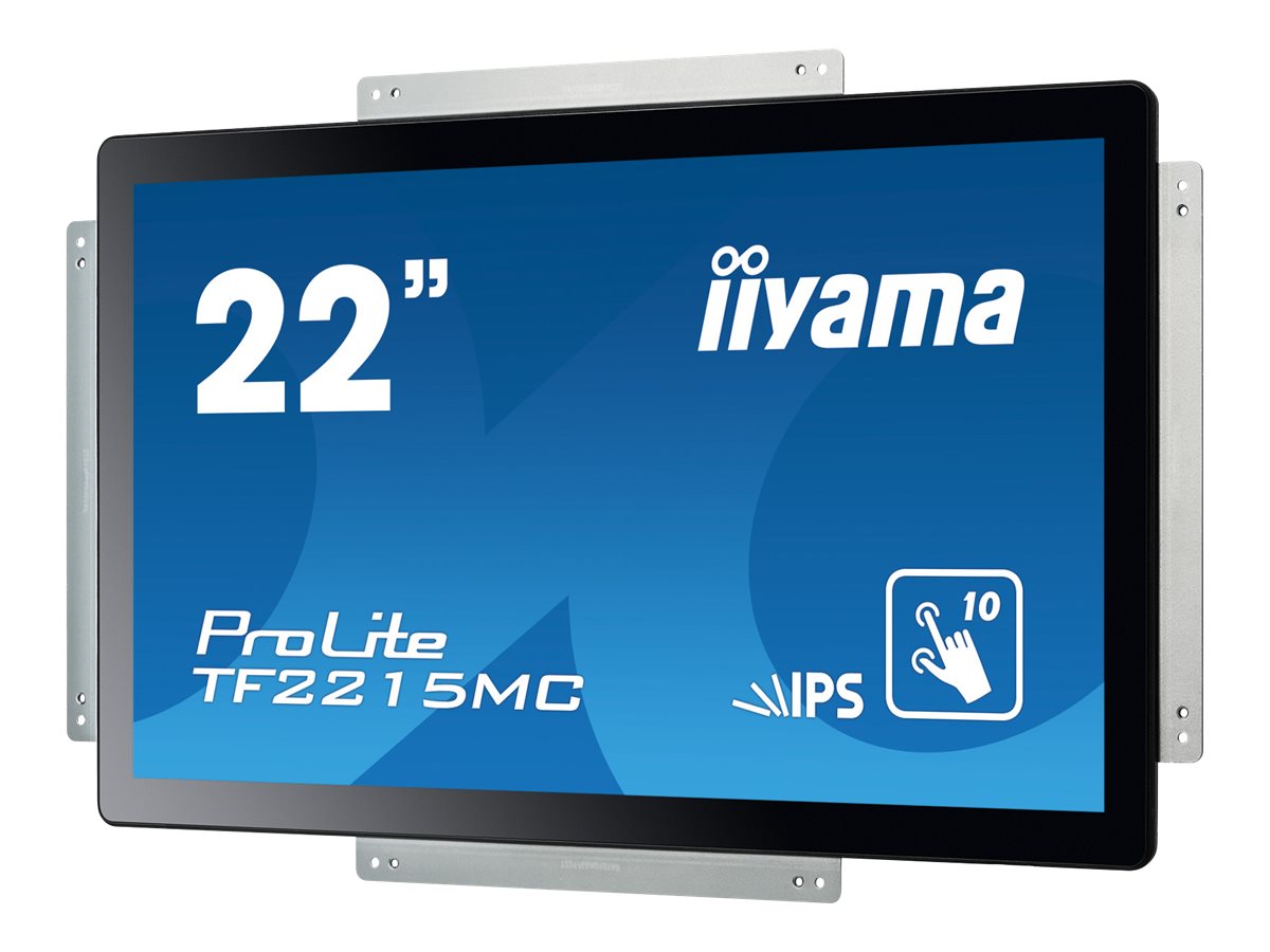 iiyama ProLite TF2215MC-B2 - Écran LED - 22" (21.5" visualisable) - cadre ouvert - écran tactile - 1920 x 1080 Full HD (1080p) @ 60 Hz - IPS - 350 cd/m² - 1000:1 - 14 ms - HDMI, VGA, DisplayPort - noir - TF2215MC-B2 - Écrans d'ordinateur