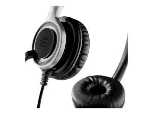 EPOS IMPACT SC 660 - Micro-casque - sur-oreille - filaire - Easy Disconnect - noir et argent - 1000555 - Écouteurs