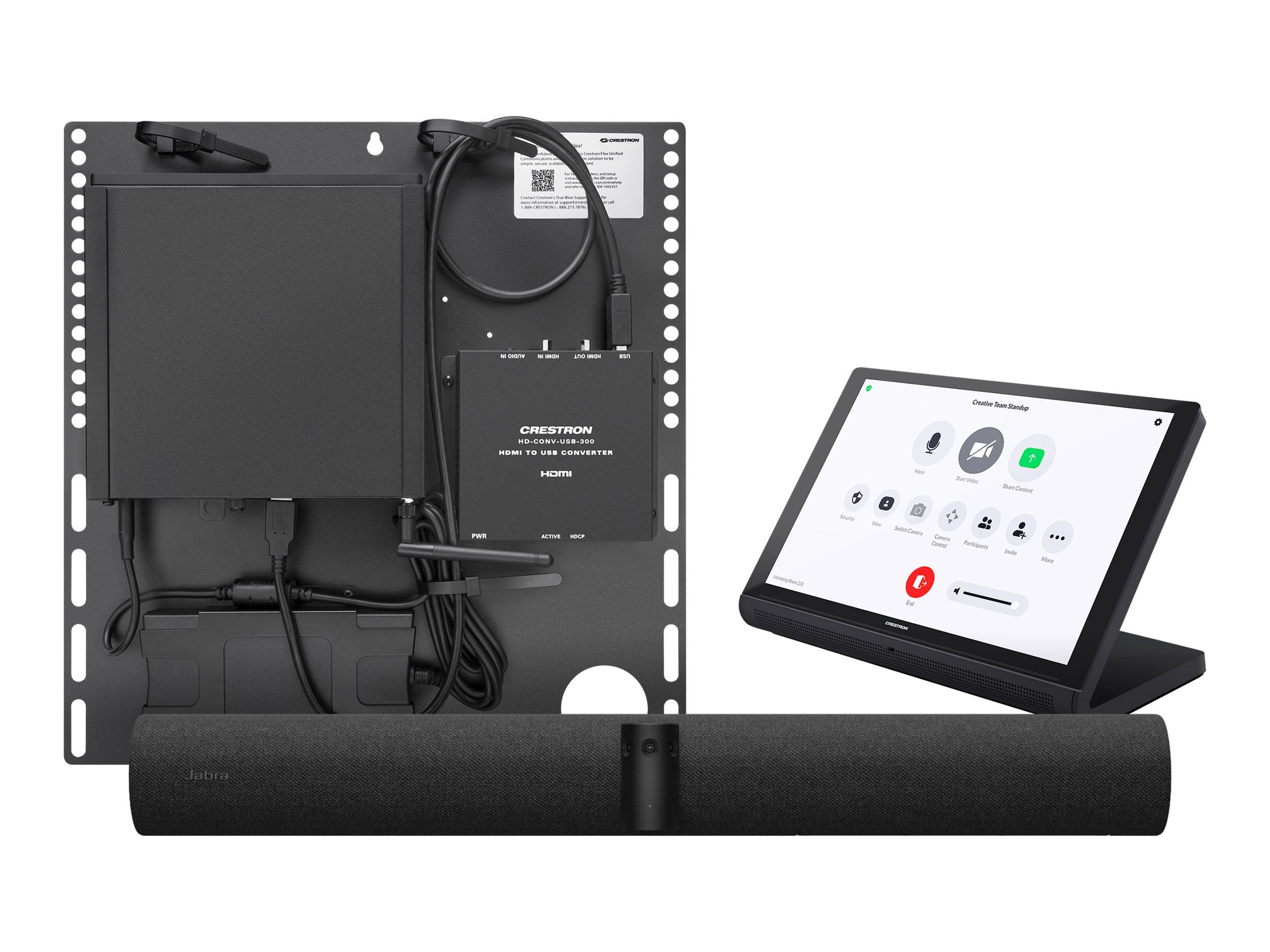 Crestron Flex UC-B31-Z - Pour Zoom Rooms - système de conférence pour petites salles (console d'écran tactile, mini PC, barre vidéo) - UC-B31-Z - Audio et visioconférences