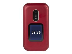 DORO 6060 - Téléphone de service - microSD slot - 320 x 240 pixels - rear camera 3 MP - rouge - 7761 - Téléphones GSM