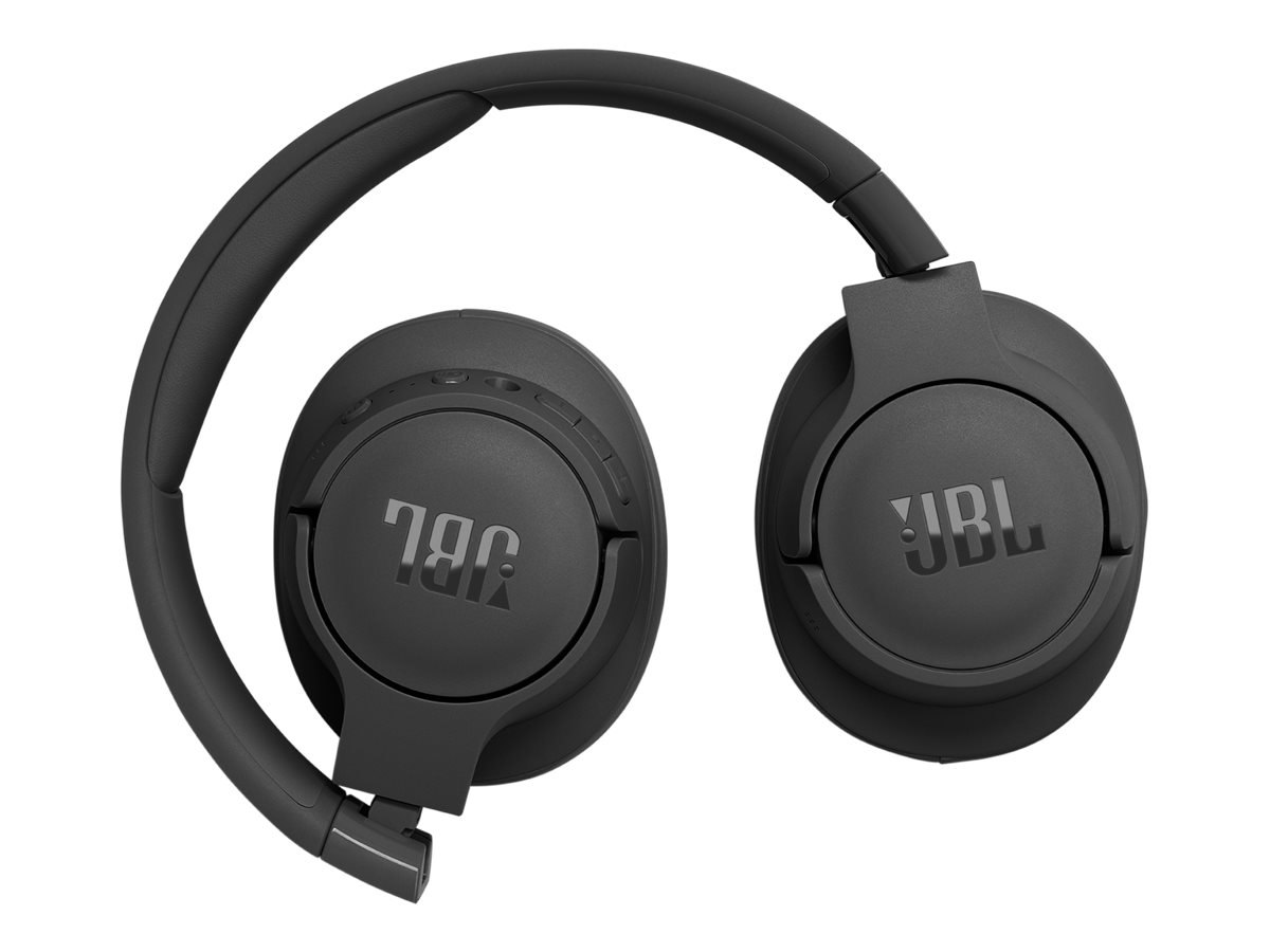 JBL TUNE 770NC - Écouteurs avec micro - circum-aural - Bluetooth - sans fil, filaire - Suppresseur de bruit actif - prise jack de 3,5 mm - noir - JBLT770NCBLK - Écouteurs