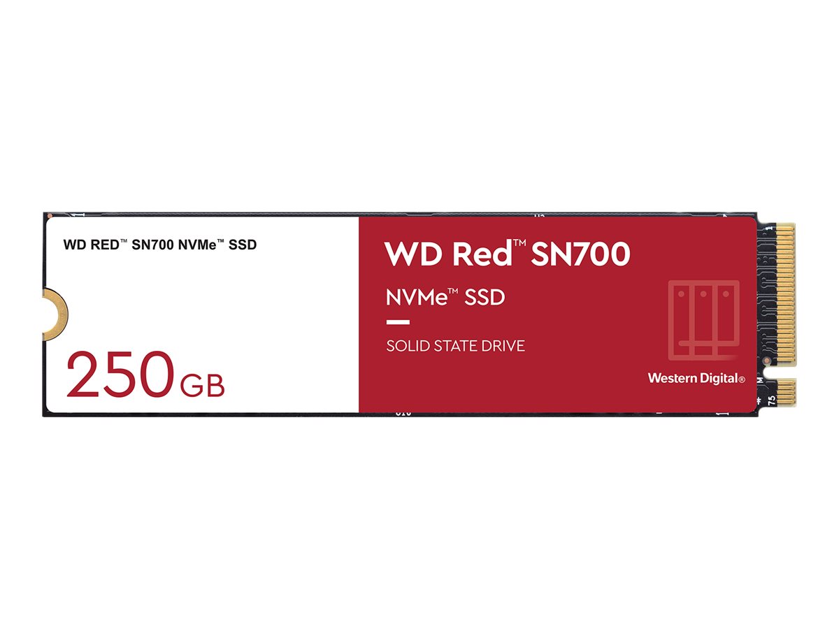 WD Red SN700 WDS250G1R0C - SSD - 250 Go - interne - M.2 2280 - PCIe 3.0 x4 (NVMe) - WDS250G1R0C - Disques SSD