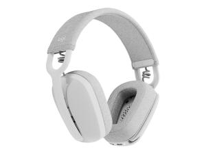 Logitech Zone Vibe 100 - Micro-casque - circum-aural - Bluetooth - sans fil - blanc cassé - 981-001219 - Écouteurs