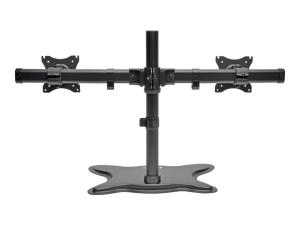 Eaton Tripp Lite Series Dual-Monitor TV Desktop Display Mount Stand Full Motion 13"- 27" Flat Screen Displays - Pied - pleine action - pour 2 écrans LCD - acier - noir - Taille d'écran : 13"-27" - ordinateur de bureau - DDR1327SDD - Montages pour TV et moniteur