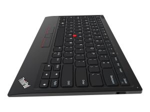 Lenovo ThinkPad TrackPoint Keyboard II - Clavier - avec Trackpoint - sans fil - 2.4 GHz, Bluetooth 5.0 - Allemand - commutateur : commutateurs à clé à ciseaux - noir - OEM - 4Y40X49507 - Claviers