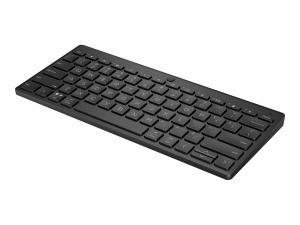 HP 350 Compact Multi-Device - Clavier - sans fil - Bluetooth 5.2 - Français - noir - emballage recyclable - 692S8AA#ABF - Claviers