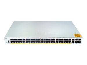 Cisco Catalyst 1000-48P-4G-L - Commutateur - Géré - 24 x 10/100/1000 (PoE+) + 24 x 10/100/1000 + 4 x Gigabit SFP (liaison montante) - Montable sur rack - PoE+ (370 W) - C1000-48P-4G-L - Concentrateurs et commutateurs gigabit