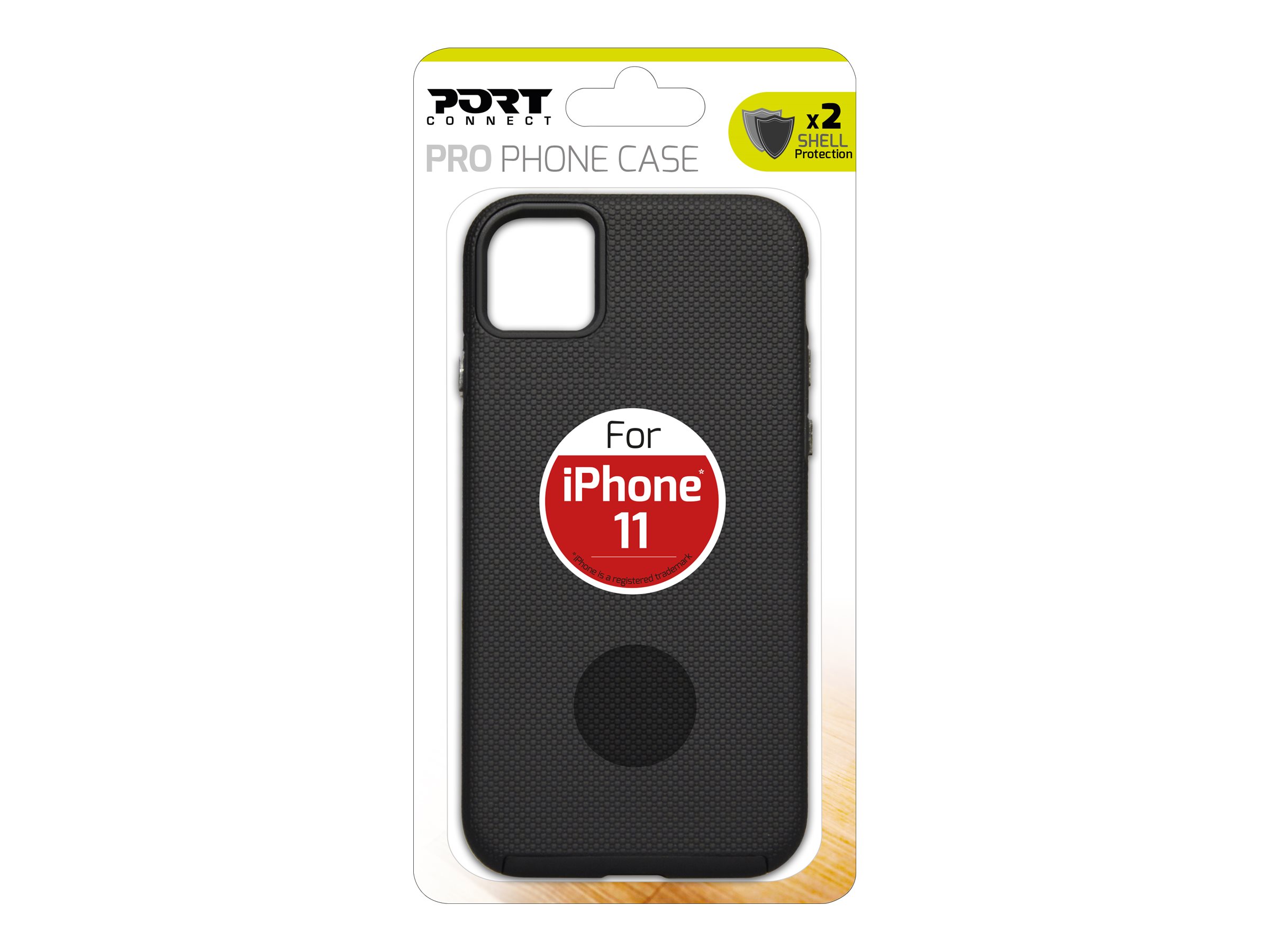 PORT Connect PRO phone case - Coque de protection pour téléphone portable - polycarbonate, polyuréthanne thermoplastique (TPU) - pour Apple iPhone 11 - 901860 - Coques et étuis pour téléphone portable