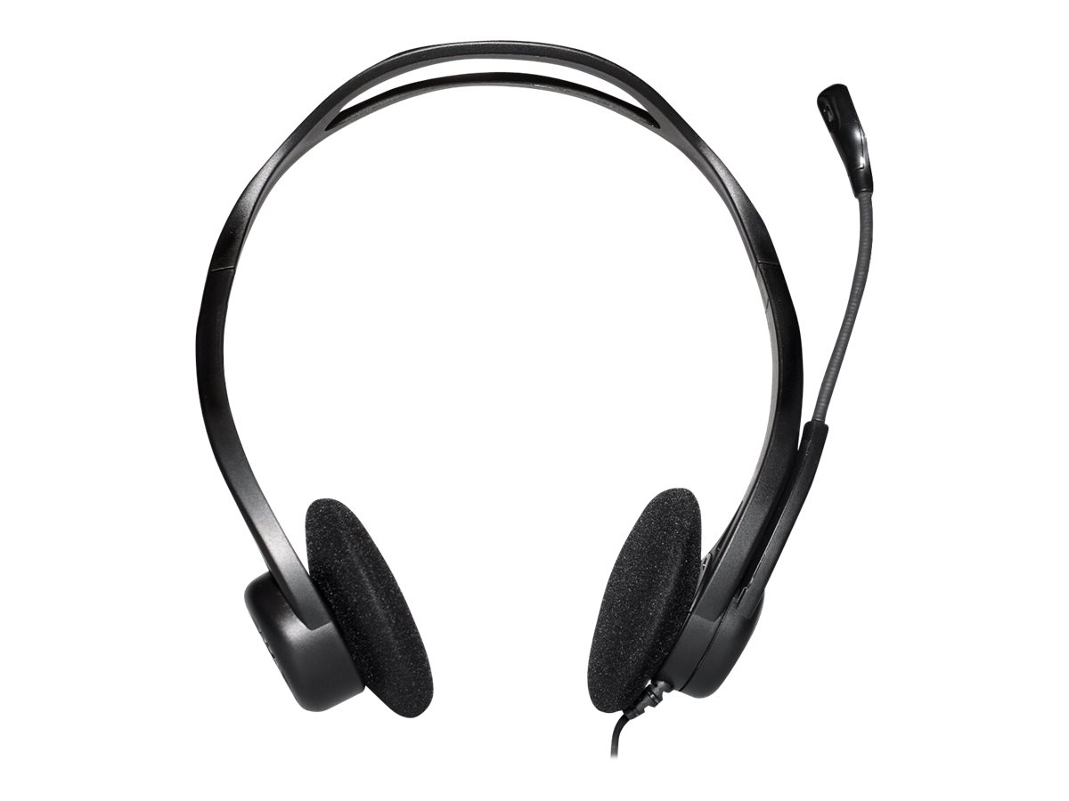 Logitech PC Headset 960 USB - Micro-casque - sur-oreille - filaire - 981-000100 - Écouteurs