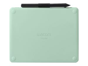 Stylet créatif Wacom Intuos Petite - Numériseur - 15.2 x 9.5 cm - électromagnétique - 4 boutons - sans fil, filaire - USB, Bluetooth - vert pistache - CTL-4100WLE-S - Tablettes graphiques et tableaux blancs