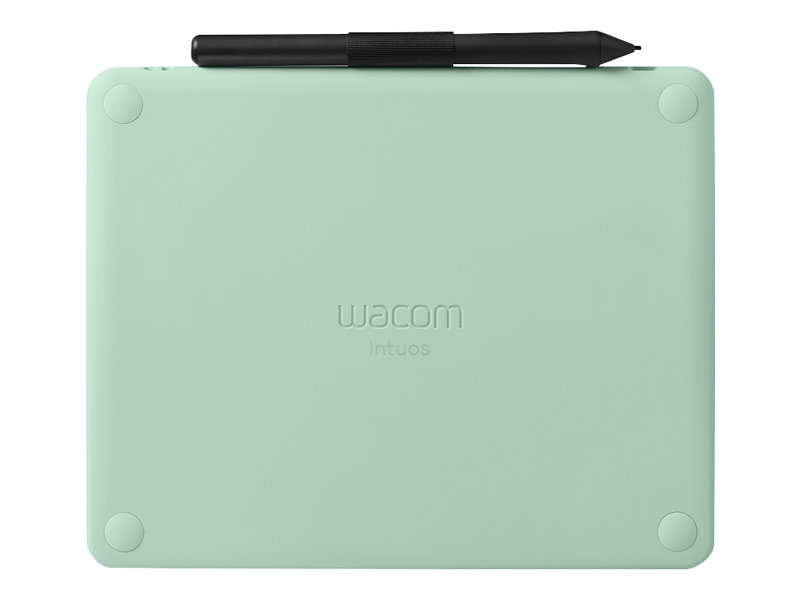 Stylet créatif Wacom Intuos Petite - Numériseur - 15.2 x 9.5 cm - électromagnétique - 4 boutons - sans fil, filaire - USB, Bluetooth - vert pistache - CTL-4100WLE-S - Tablettes graphiques et tableaux blancs