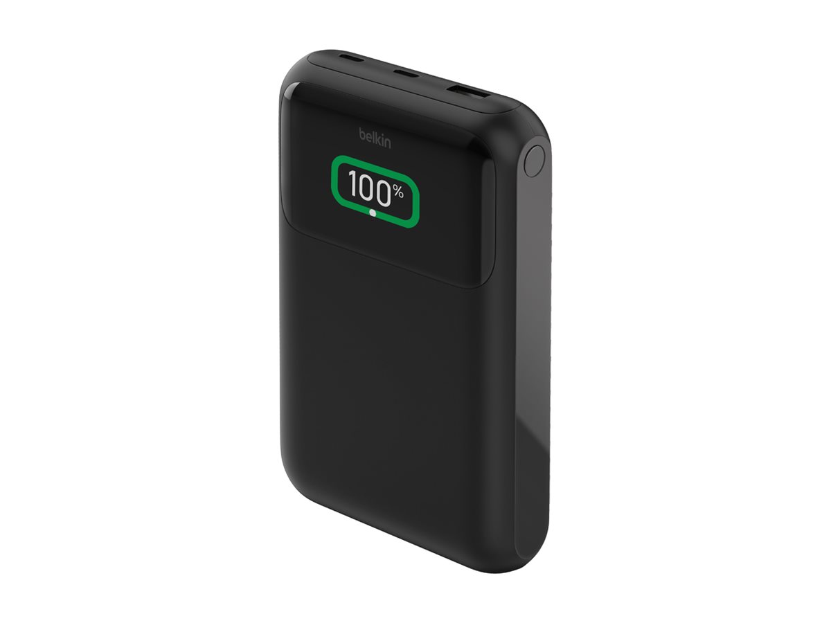 Belkin BoostCharge Pro - Banque d'alimentation - 20000 mAh - 65 Watt - Fast Charge, PD - 3 connecteurs de sortie (24 pin USB-C, USB) - BPB020btBK - Adaptateurs électriques et chargeurs