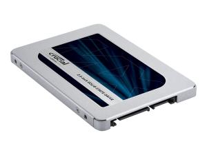 Crucial MX500 - SSD - chiffré - 500 Go - interne - 2.5" - SATA 6Gb/s - AES 256 bits - TCG Opal Encryption 2.0 - CT500MX500SSD1 - Disques durs pour ordinateur portable