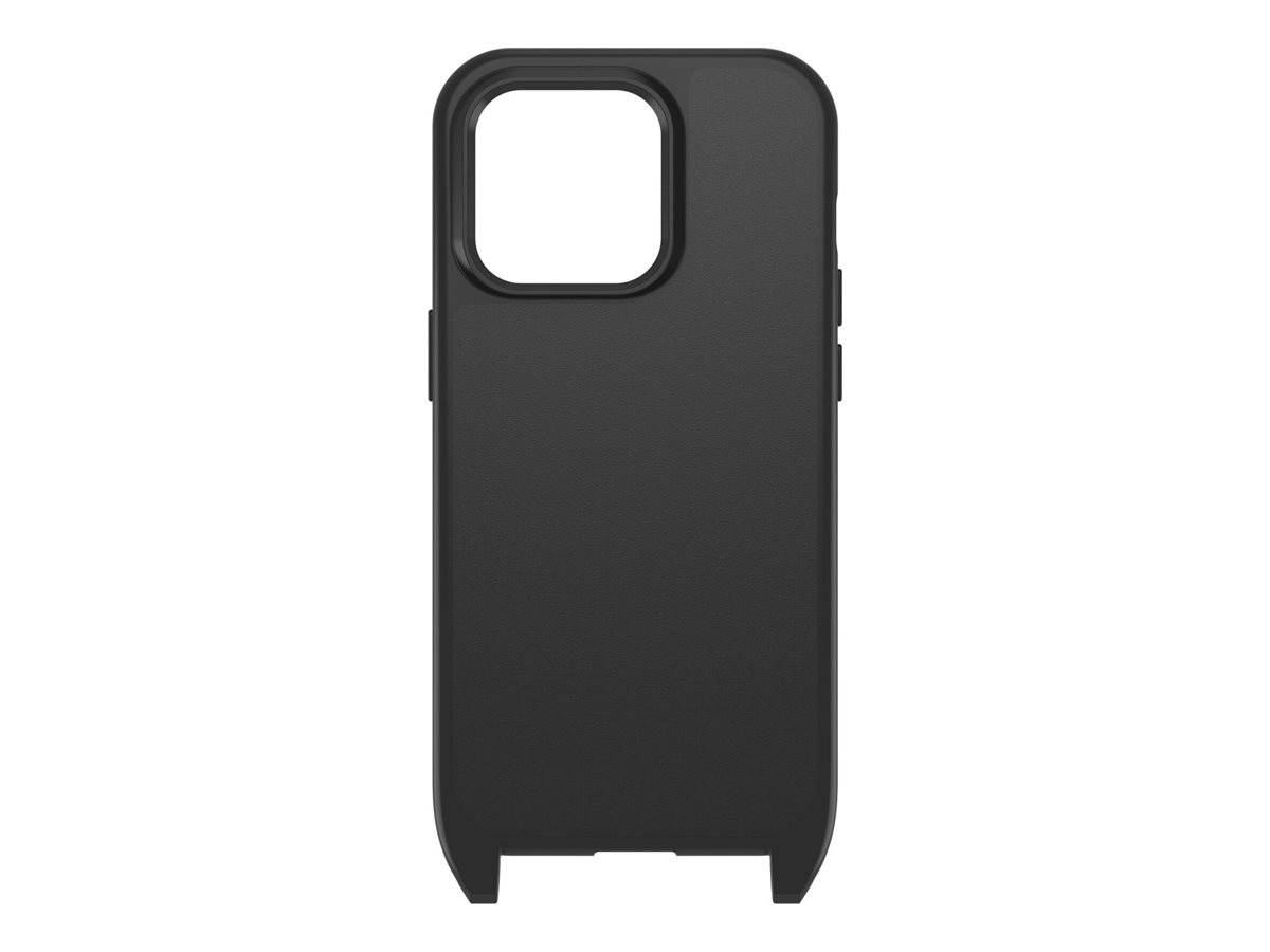 OtterBox React Series - Coque de protection pour téléphone portable - collier, avec lanière - compatibilité avec MagSafe - 50 % de plastique recyclé - noir - pour Apple iPhone 14 Pro - 77-92291 - Coques et étuis pour téléphone portable