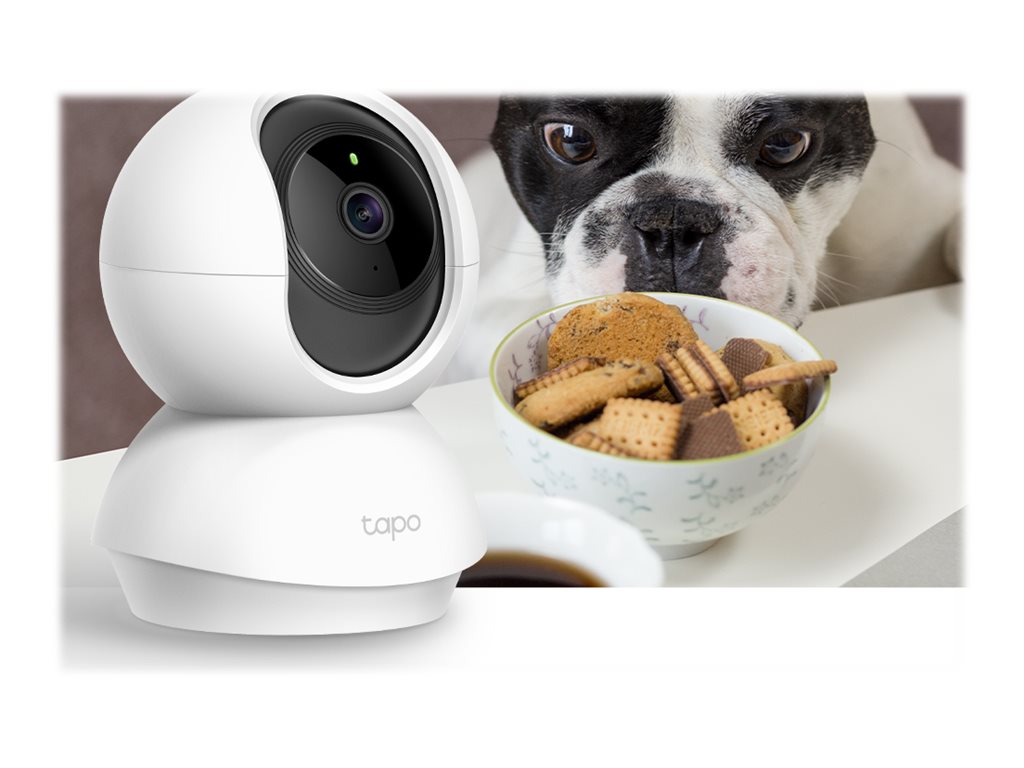 Tapo C200 - Caméra de surveillance réseau - panoramique / inclinaison - couleur (Jour et nuit) - 1920 x 1080 - 1080p - Focale fixe - audio - sans fil - Wi-Fi - H.264 - CC 9 V - TAPO C200 - Caméras de sécurité