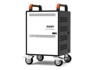 PORT Connect Charging Cabinet - Chariot (support uniquement) - pour 20 ordinateurs portables/rack 1U - verrouillable - noir - Taille d'écran : jusqu'à 15,6 pouces - sortie : CA 220 - 240/CC 5 V - 901973 - Accessoires pour ordinateur portable et tablette