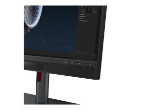 Lenovo ThinkVision 27 3D - Écran LED - 27" - 3840 x 2160 4K @ 60 Hz - IPS - 310 cd/m² - 1200:1 - HDR10 - 4 ms - HDMI, DisplayPort, USB-C - haut-parleurs - noir corbeau - 63F1UAT3EU - Écrans d'ordinateur