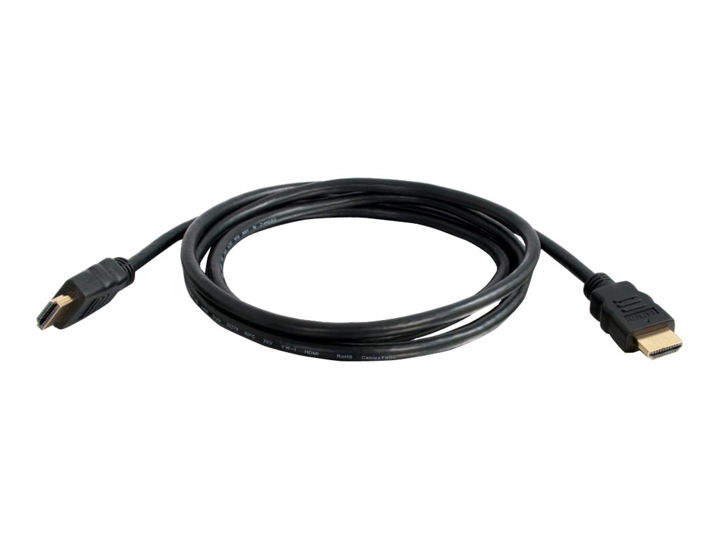 C2G Câble HDMI 4K 15 pieds avec Ethernet - Câble HDMI haute vitesse - M/M - Câble HDMI avec Ethernet - HDMI mâle pour HDMI mâle - 4.57 m - blindé - noir - 50612 - Câbles HDMI