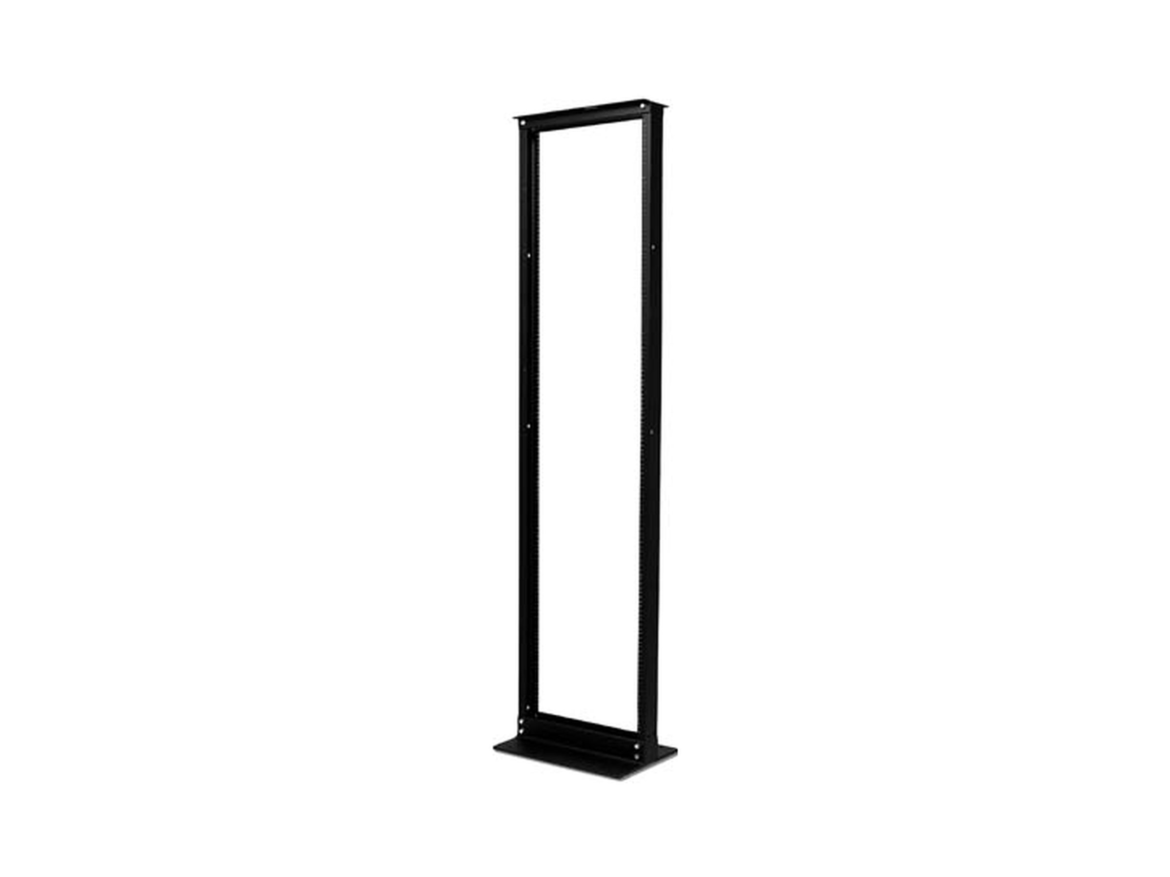 APC NetShelter 2 Post Open Frame Rack - Rack - noir - 45U - 19" - pour P/N: SCL500RMI1UNC, SMTL1000RMI2UC, SMTL750RMI2UC, SMX1500RM2UC, SMX1500RM2UCNC - AR201 - Accessoires pour serveur