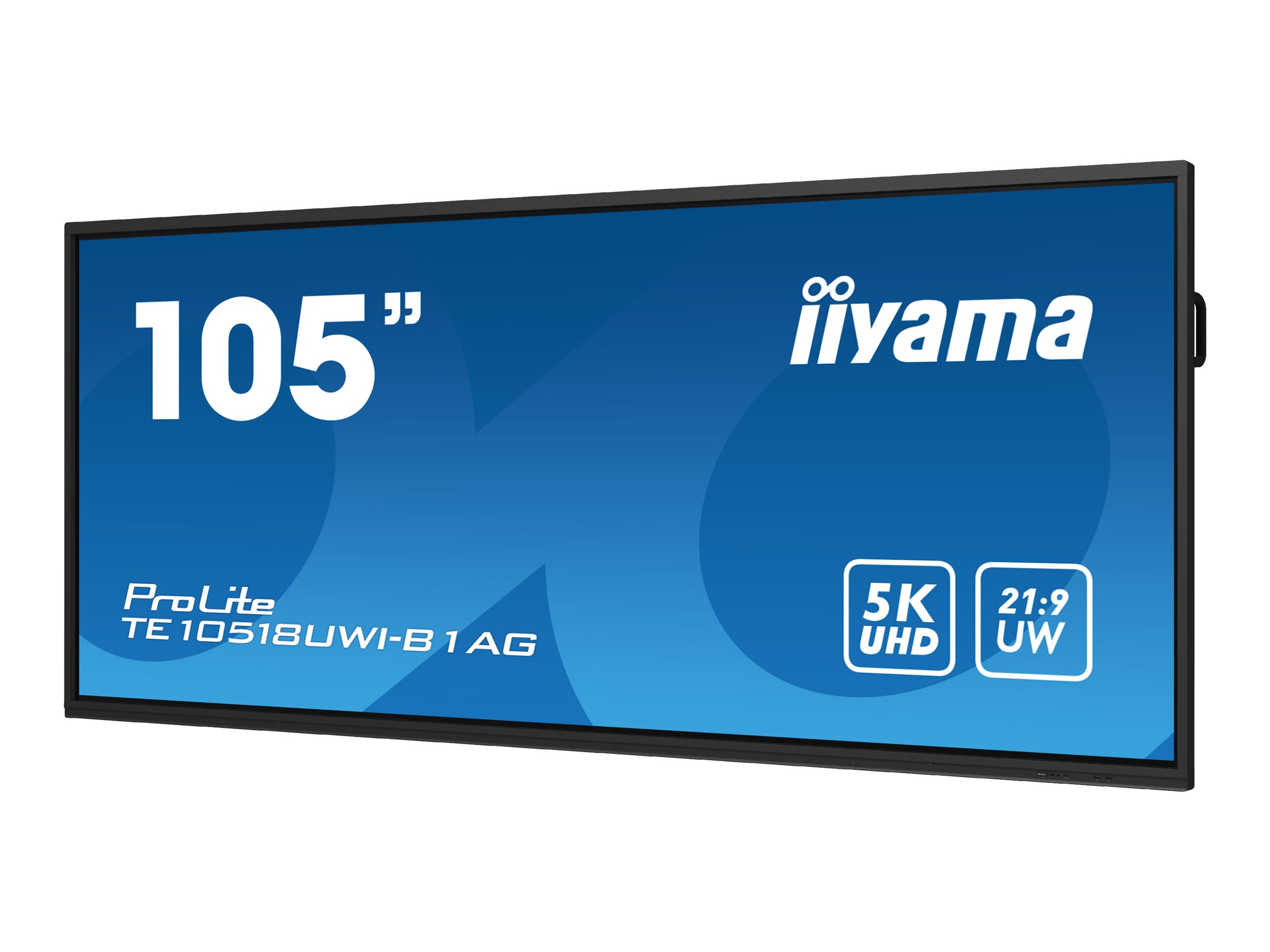 iiyama ProLite TE10518UWI-B1AG - Classe de diagonale 105" (104.6" visualisable) écran LCD rétro-éclairé par LED - signalétique numérique interactive - avec écran tactile - Android - 5K UHD (2160p) 5120 x 2160 - noir, mat - TE10518UWI-B1AG - Écrans de signalisation numérique