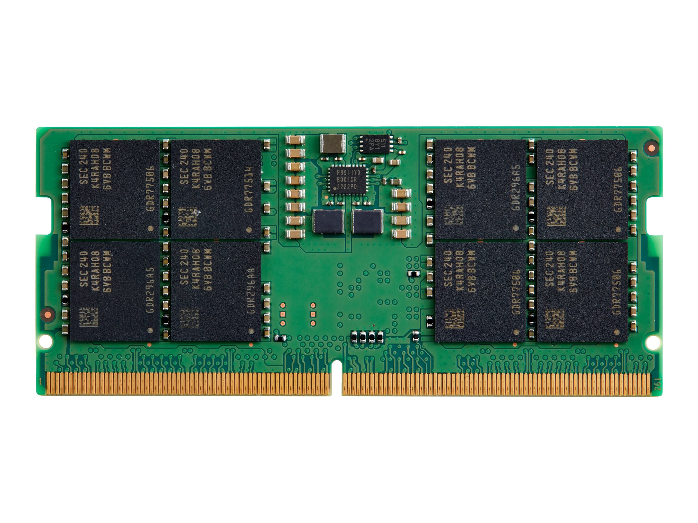 HP - DDR5 - module - 16 Go - SO DIMM 262 broches - 5600 MHz / PC5-44800 - 1.1 V - pour EliteBook 84X G10, 86X G10; ZBook Firefly 14 G10, 16 G10; ZBook Fury 16 G10, 16 G11 - 83P91AA - Mémoire pour ordinateur portable