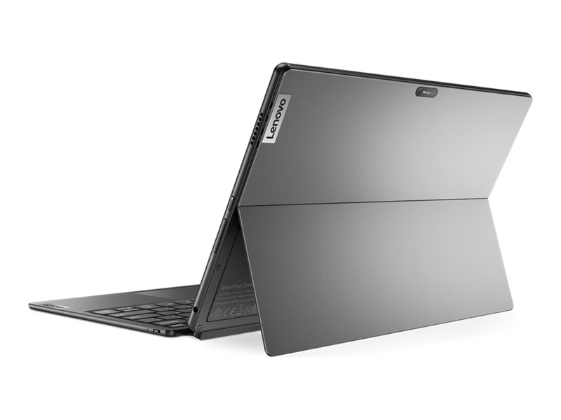 Lenovo IdeaPad Duet 5 12IRU8 83B3 - Tablette - avec clavier détachable - Intel Core i5 - 1335U / jusqu'à 4.6 GHz - Win 11 Pro - Carte graphique Intel Iris Xe - 8 Go RAM - 256 Go SSD NVMe - 12.4" LTPS écran tactile 2560 x 1600 (2,5 K) - Wi-Fi 6E, Bluetooth - gris orage - clavier : Français - 83B3005PFR - Ordinateurs portables