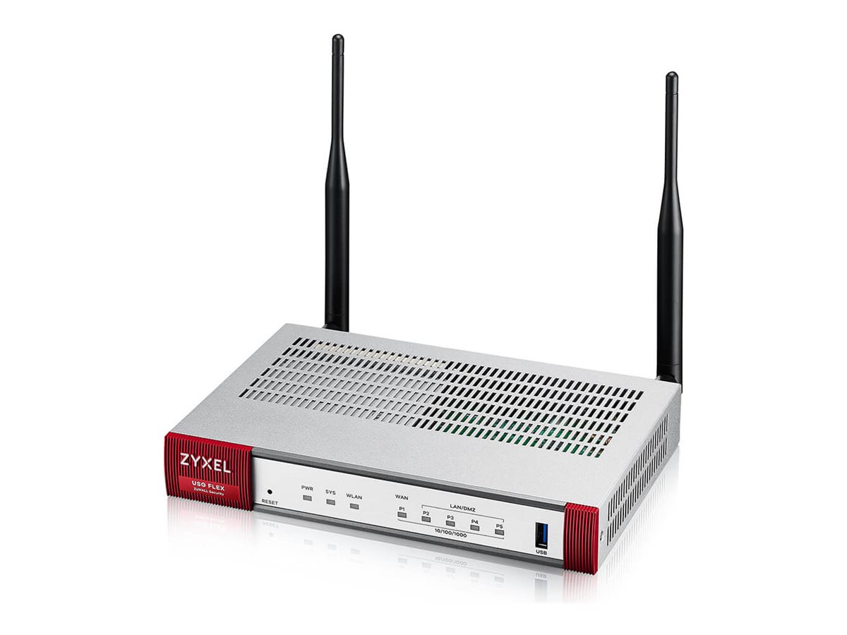 Zyxel ZyWALL USG FLEX 100AX - Firewall - 4 ports - 1GbE - Wi-Fi 6 - 2.4 GHz, 5 GHz - géré par le Cloud - USGFLEX100AX-EU0101F - Pare-feu/applications VPN