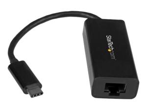 StarTech.com Adaptateur réseau USB-C vers RJ45 Gigabit Ethernet - M/F - USB 3.1 Gen 1 (5 Gb/s) (US1GC30B) - Adaptateur réseau - USB-C - Gigabit Ethernet - noir - pour P/N: HB30C3A1CFB, HB30C3A1CFS, TB33A1C - US1GC30B - Cartes réseau